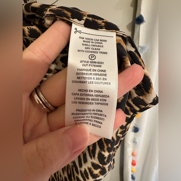 NWT silk button down - Picture 2 of 7